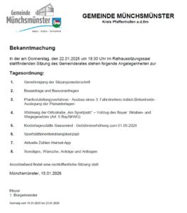 Gemeinderatssitzung